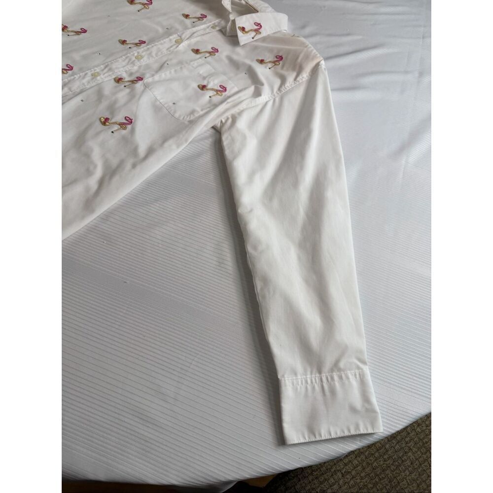 Tia 90s Vintage Women’s High Heel Button Up Shirt Size Large - Picture 4 of 11